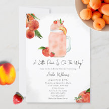 Little Peach Fruit Smoothie Girl Babydusche