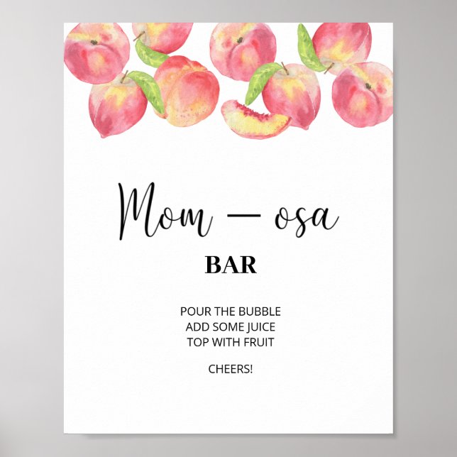 Little peach \ Mama-osa Bar Poster (Vorne)