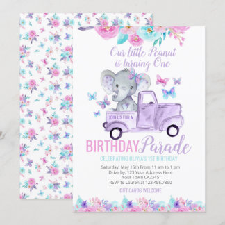 Little Peanut Birthday Parade Einladung
