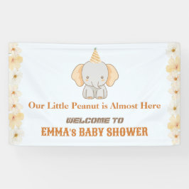 Little Peanut Dreams - Elephant Baby Shower Banner