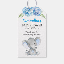 Little Peanut Elephant Boy Baby Shower Guest Fevor Geschenkanhänger