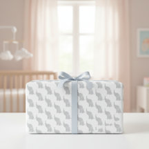 "Little Peanut" Elephant Gift Wrap