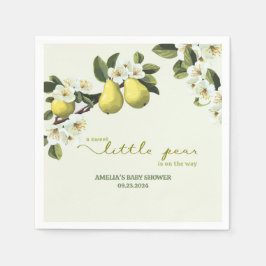 Little Pear Gender Neutral Fruit Thema Babydusche Serviette