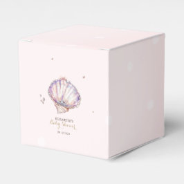 Little Pearl Seashells Diamonds Dots Baby Shower Geschenkschachtel