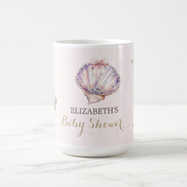 Little Pearl Seashells Diamonds Dots Baby Shower Kaffeetasse