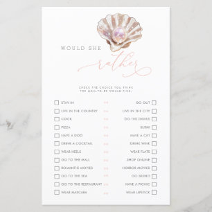 Little Pearl wollte sie eher Baby Showgame