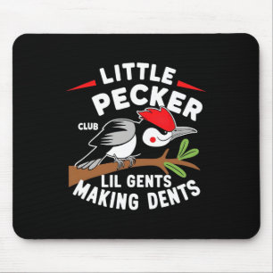 Little Pecker Club Lil Gents Making Dents Retro Wo Mousepad