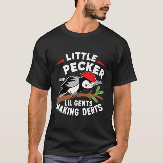 Little Pecker Club Lil Gents Making Dents Retro Wo T-Shirt (Vorderseite)