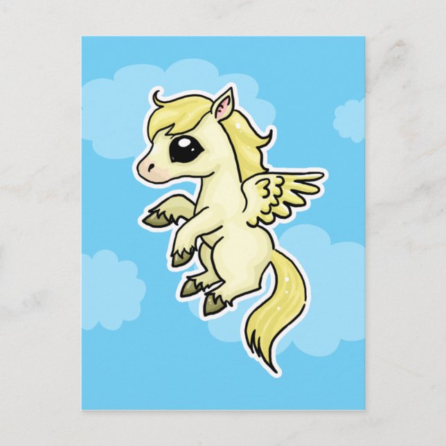 Little Pegasus Postkarte (Vorderseite)