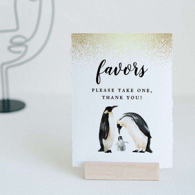 Little Penguin | Kinderduschfavoriten Poster (Sign Mock-up)