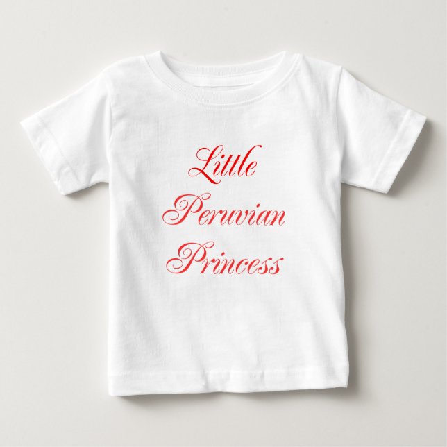 Little Peruvian Princess Baby T-shirt (Vorderseite)