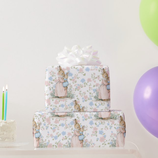 Little Peter Rabbit und Mama Geschenkpapier (Partygeschenke)