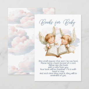 Little Piece of Heaven Angel Twin Books for Baby Einladung