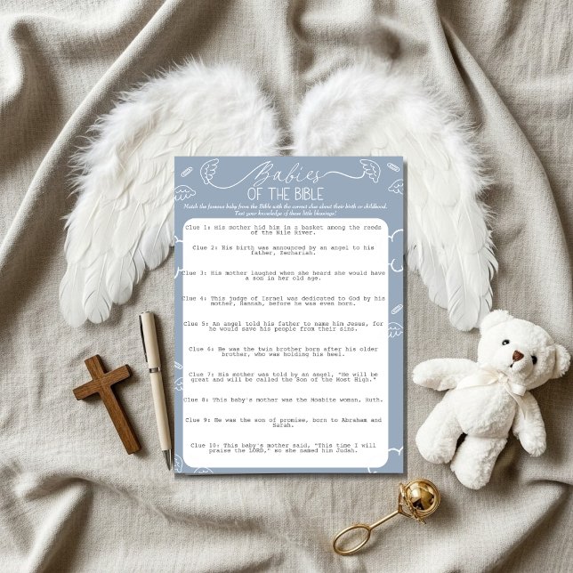 Little Piece of Heaven Blue Babies of the Bible Einladung (Little Piece of Heaven Blue Babies of the Bible)