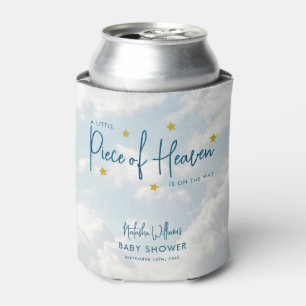 Little Piece of Heaven Sky Blue Baby Shower Dosenkühler