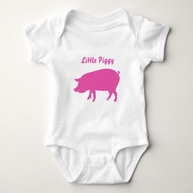 Little Piggy Bodysuit Baby Strampler (Vorderseite)