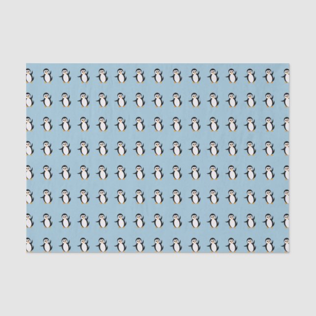 "Little Pinguin" - Gewebepapier Seidenpapier (Vorderseite)