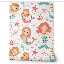 Little Pink Aquamarin Mermaid Pattern Baby Kinderz