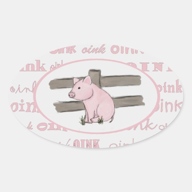 Little Pink Piglet Stickers (Vorderseite)