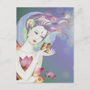 Little Pixy Boots - Stargazing Postkarte