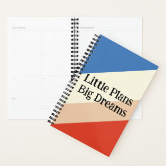 Little Plans, Big Dreams – Retro Color Block Plann Planer