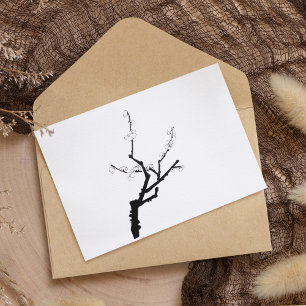 Little Plum Blossom Twig Postkarte
