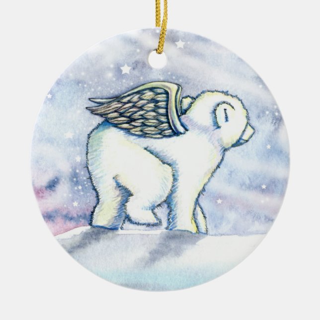 Little Polar Bear Cub Ornament (Vorne)