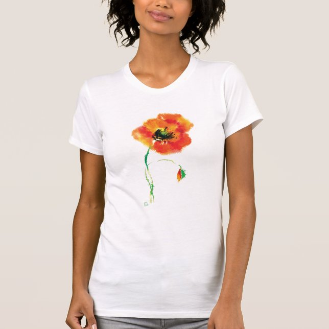 Little Poppy Front Print T - Shirt (Vorderseite)