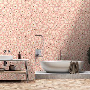 Little Powder Pink Blume Tapete