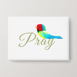Little Prayer Bird Button
