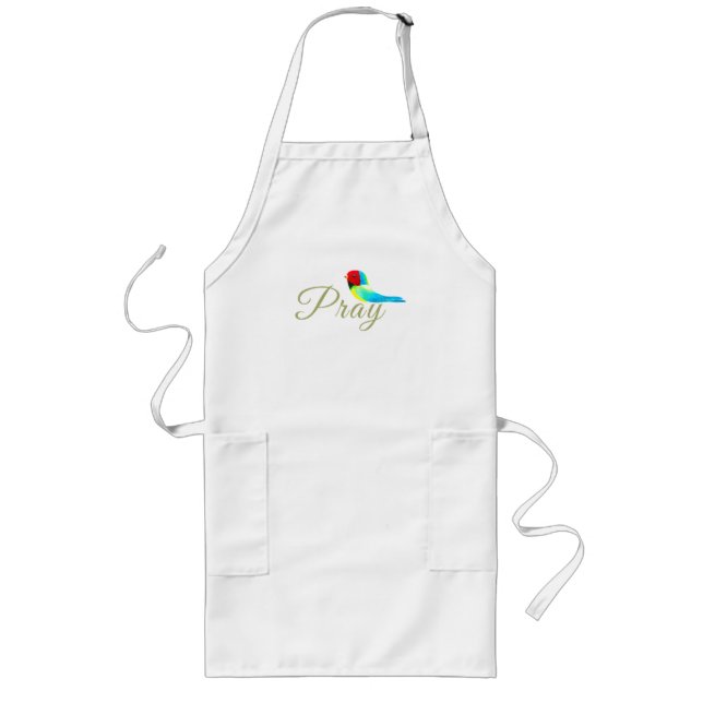 Little Prayer Bird  Lange Schürze (Vorne)
