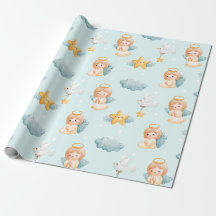 Little Praying Angel Girl Blue