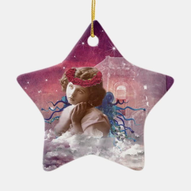 Little Praying Angel Keramikornament (Vorne)