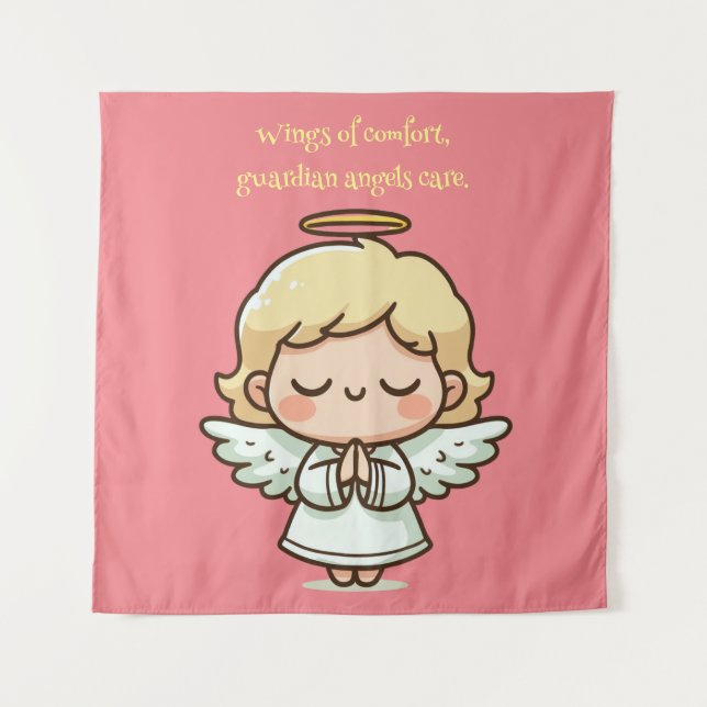 Little Praying Angel Wandteppich (Vorderseite)