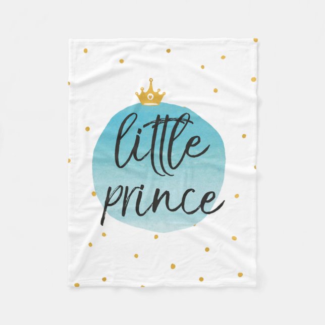Little Prince Baby Blanket Baby Duschgeschenk  Fleecedecke (Vorderseite)