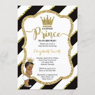 Little Prince Baby Shower Einladung, Imitate Glitz Einladung
