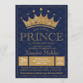 Little Prince Crown Royal Boy Einladung zum Geburt