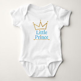 Little Prince Gold Crown Baby Strampler