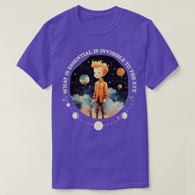 Little Prince Le Petit Prince Childrens Bücher 5 T-Shirt (Design vorne)