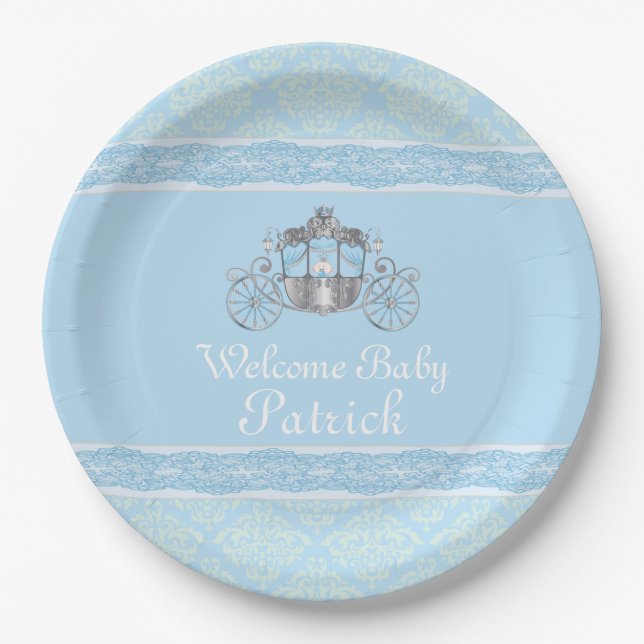 Little Prince, Niedlich, Babydusche, Papierpresse, Pappteller (Vorderseite)