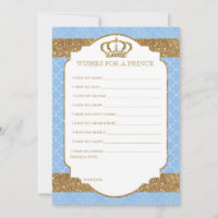 Little Prince Royal Baby Blue Gold wünscht sich fü