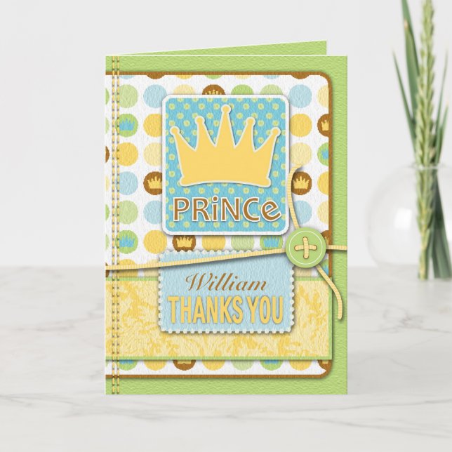 Little Prince TY Card Dankeskarte (Vorderseite)
