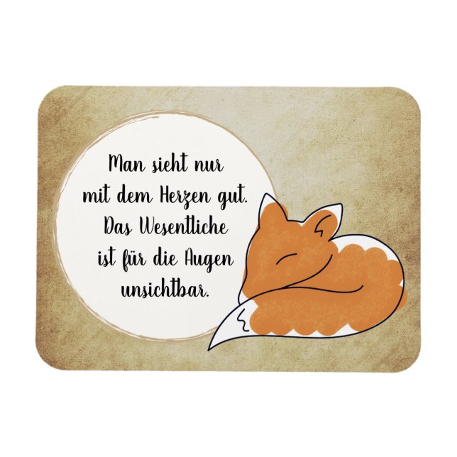 Little Prince Zitat Magnet (Horizontal)