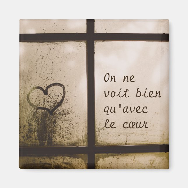 Little Prince Zitat Magnet (Vorne)