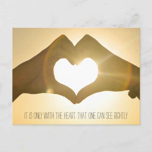 Little Prince Zitat Postkarte (Vorderseite)