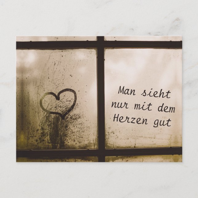 Little Prince Zitat Postkarte (Vorderseite)