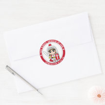 Little Princess Ai Round Stickers