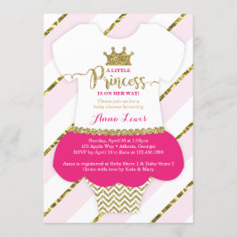 Little Princess Baby Shower Einladung, Imitate Gli Einladung