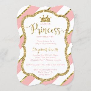 Little Princess Baby Shower Einladung, Imitate Gli Einladung
