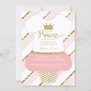 Little Princess Baby Shower Einladung, Imitate Gli Einladung